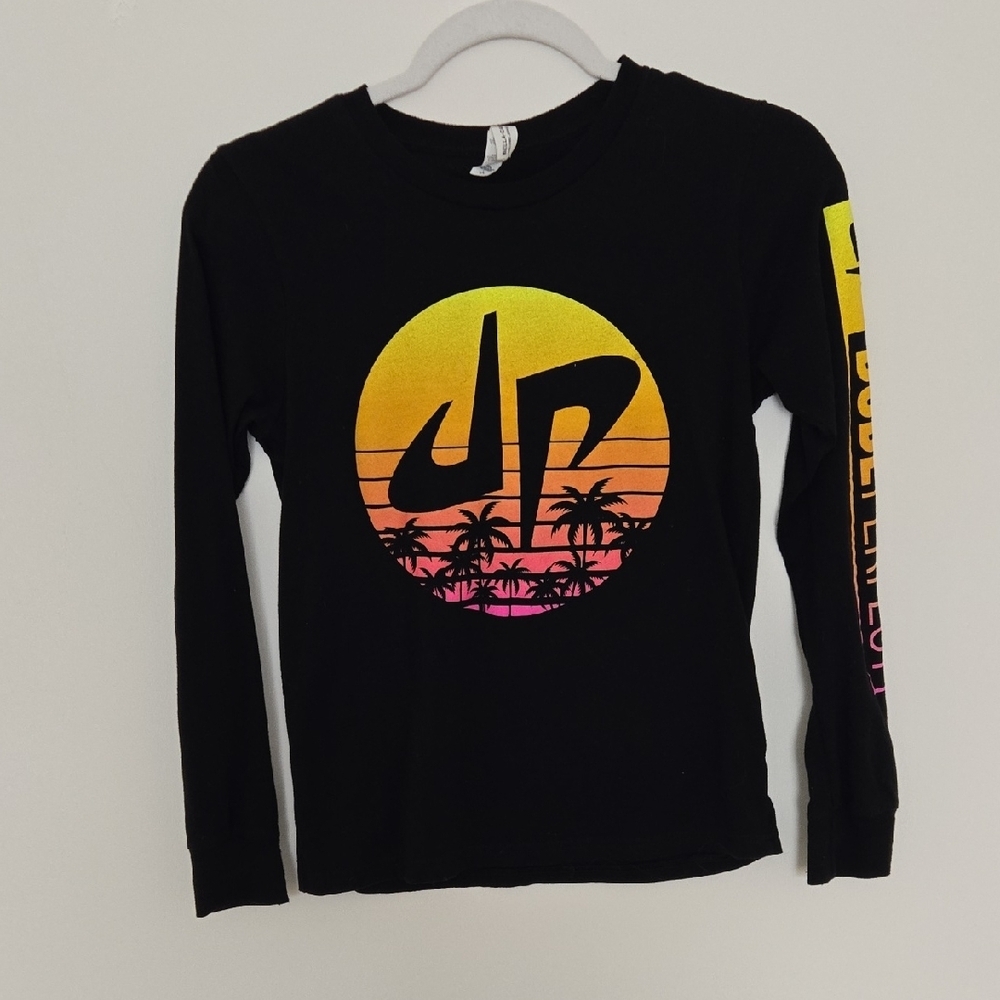 Dude Perfect Panda Monium Tour Long Sleeve T Shirt Large 14-16